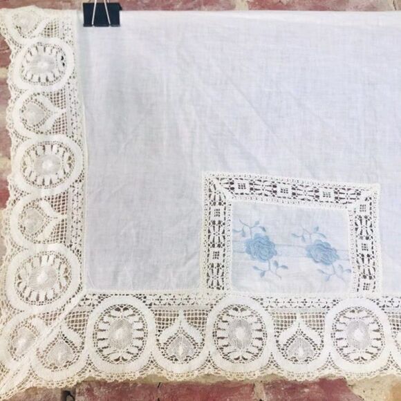 Vintage Country House Window Valance Embroidered - Picture 2 of 4